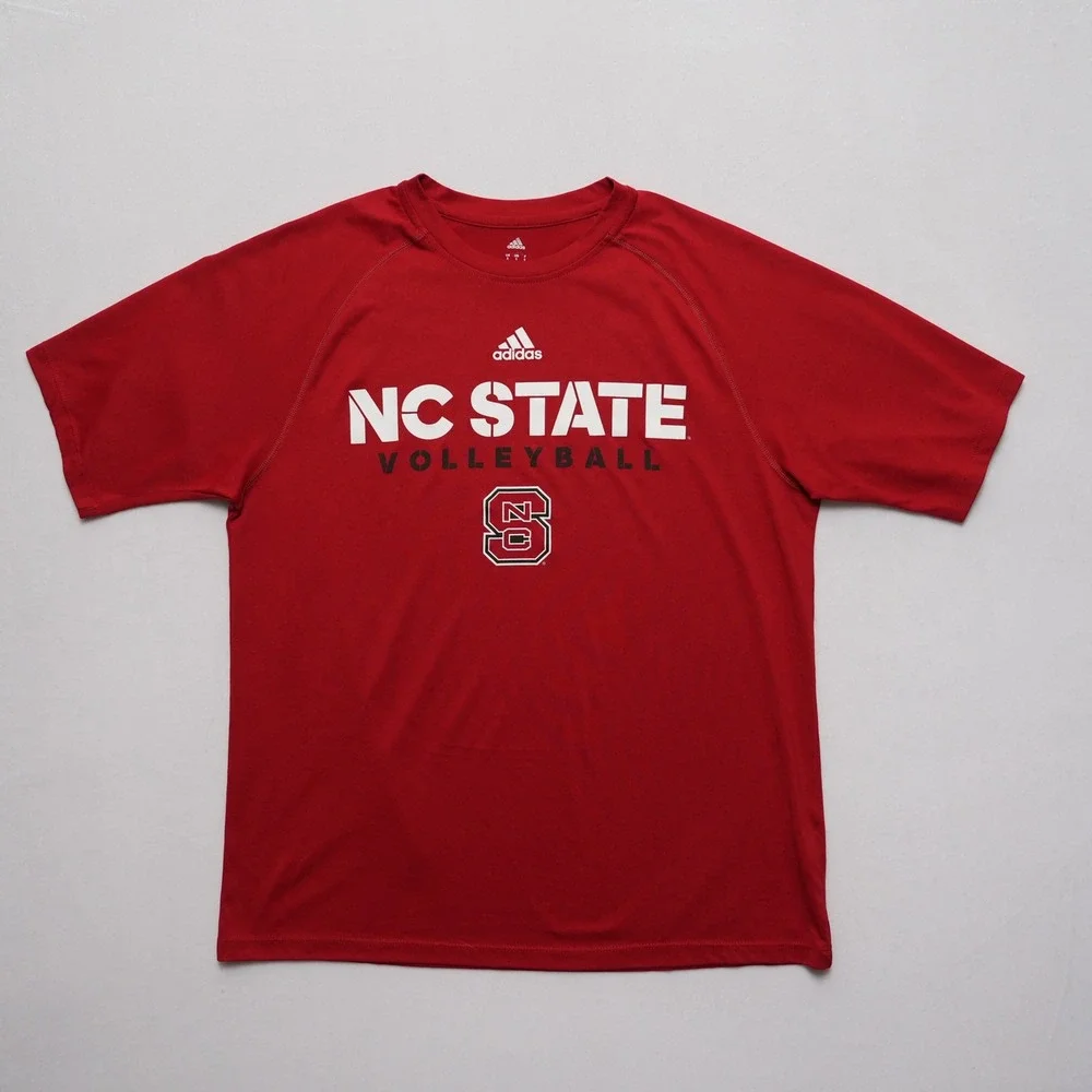 Adidas NC State Volleyball Men‎ Small Red Climalite Graphic T-Shirt NCAA